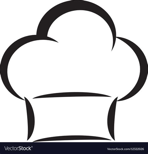 Chef hat silhouette Royalty Free Vector Image - VectorStock