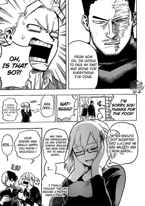 Todoroki Family: Fuyumi, Natsuo & Shouto // boku no hero academia ch. 192 // eating soba part 4 ...