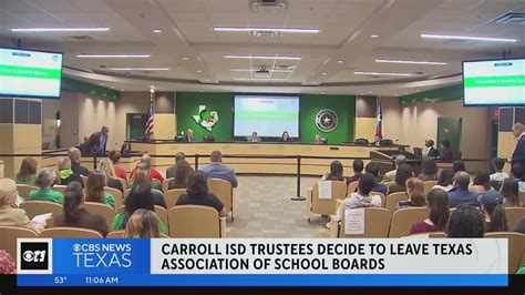 Carroll ISD trustees leave Texas Assoc. of School Boards - YouTube