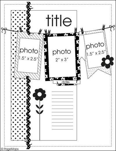 8.5 x 11 Scrapbook Sketches 12x12, Scrapbook Patterns, Scrapbook ...