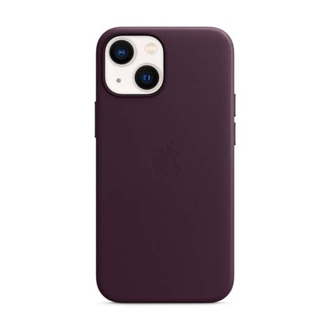 iPhone 13 mini Leather Case with MagSafe - Dark Cherry(MM0G3ZE) Online ...