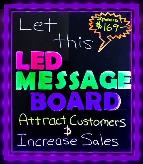 LED Message Board 23" x 27" | Centurion Store Supplies