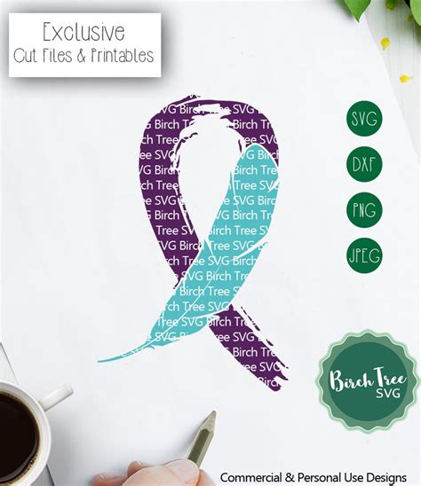 Suicide Awareness Ribbon Svg Suicide Loss Svg Suicide - Etsy