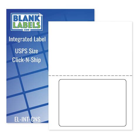 USPS Click-N-Ship Labels with Paper Receipts - Blank Labels