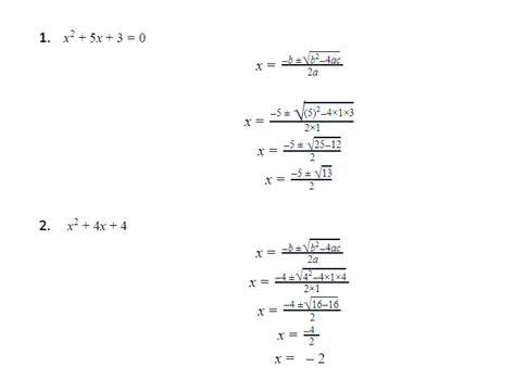 Number of Solutions in a Quadratic Equation