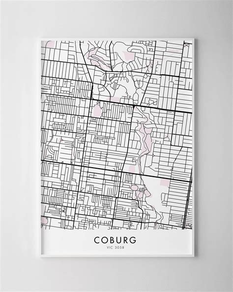 Melbourne – Coburg Map Print - Chelsea Chelsea