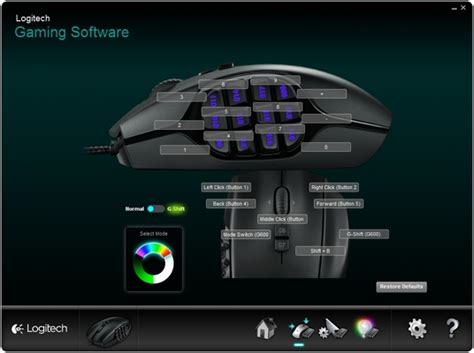 Configuring the G600 gaming mouse buttons