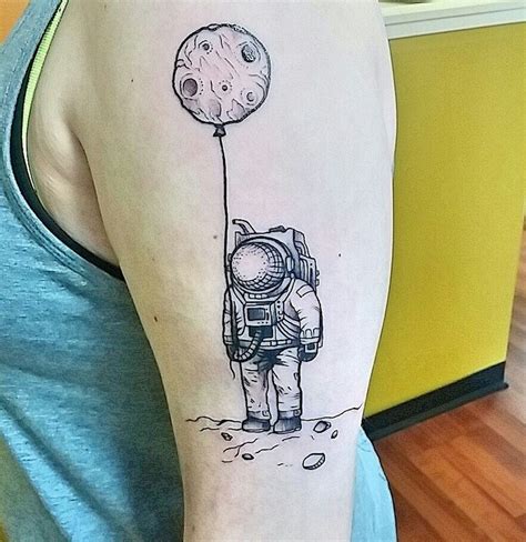 Astronaut tattoo | Science tattoos, Tattoos, Astronaut tattoo