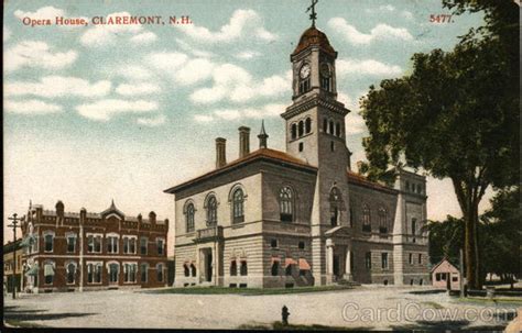 Opera House Claremont, NH Postcard