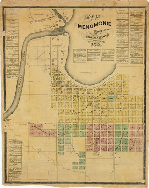 Map of Menomonie | Map or Atlas | Wisconsin Historical Society