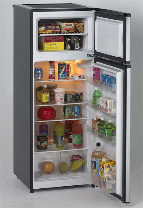 Avanti - RA7316PST - 7.4 CF Two Door Apartment Size Refrigerator - Black w/Platinum Finish ...