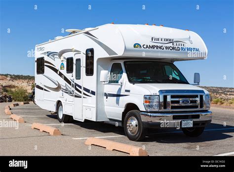 Camping World RV rental van in Canyonlands National Park, Utah, USA Stock Photo - Alamy