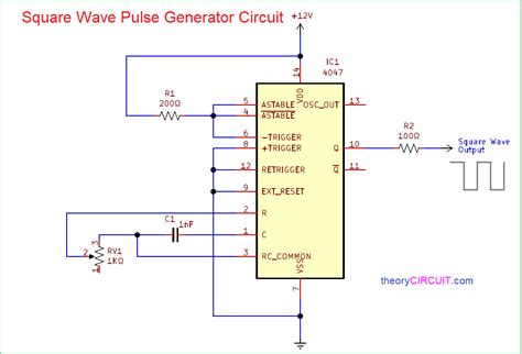 Square Wave Pulse Generator Circuit