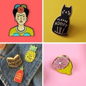 20+ Custom Enamel Pins That are Modern Twist on Vintage Accessories