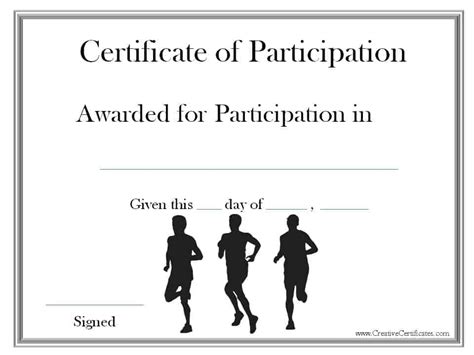 Running Certificate Templates Free & Customizable