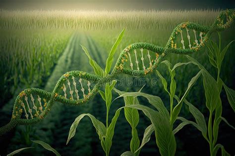 Field Data is Tracked by Chromosome DNA and Plant Genetics Stock Illustration - Illustration of ...