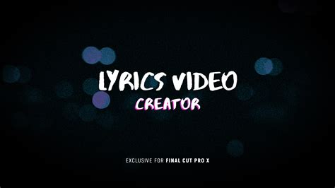 Lyrics Video Creator