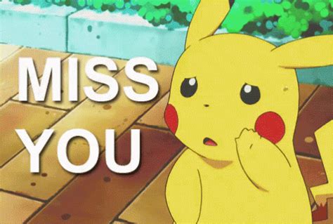 Miss You GIF - Pokemon Pikachu - Discover & Share GIFs