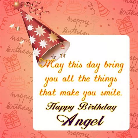 Happy Birthday Angel - AZBirthdayWishes.com