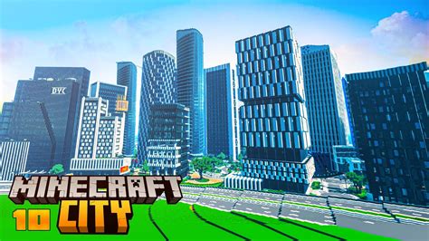 I build a SKYLINE for my HUGE Minecraft City | Building Timelapse | Ep ...