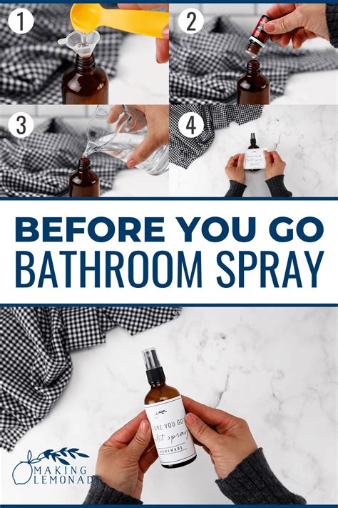 'Before You Go' Toilet Spray - DIY Poo Pourri - Making Lemonade