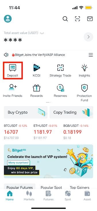 Bitget App Crypto Deposit Tutorial