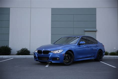 BMW F30 Sedan 3 Series with 18" ARC-8 in Satin Black on BMW F30 F31 F34 - Apex Album