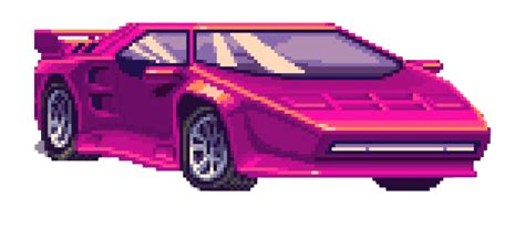 Pixel Retro Car Transparent | PNG All