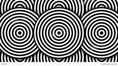 Hypnotic Black And White Circles Stock Animation | 265125