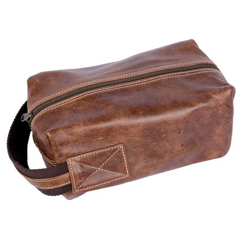 Men's leather toiletry bag – Lou Hopper