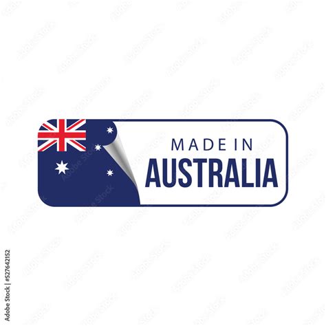 Made in Australia. vector illustration for label, sticker, logo, icon, seal, emblem, and other ...