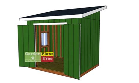 8x10 Lean to Shed Plans Garden Shed Plans - Etsy