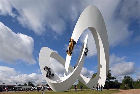 Giant Lotus Race Car Sculpture by Gerry Judah