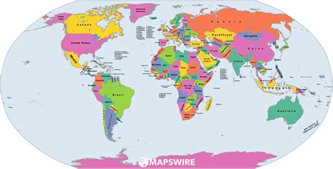 Free Political Maps of the World – Mapswire.com