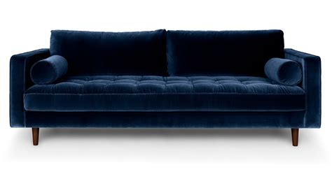 Navy Blue Velvet Sofa | Cabinets Matttroy