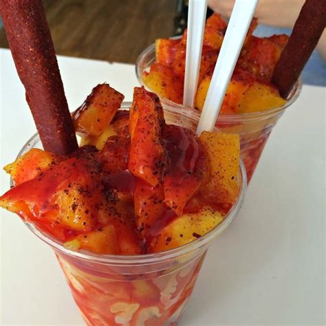 Mangonadas! [1000x1000] Recipe: Puréed frozen mangos, Ripe chunks of ...