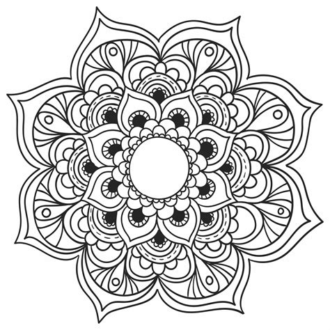 Mandala para Imprimir – Colorir | Desenho de mandala, Desenhos de ...