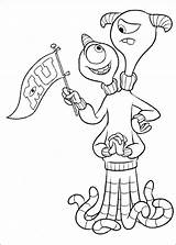 Terry And Terri From Monsters University coloring Page sketch template