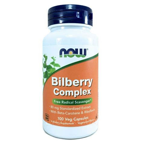 Bilberry Complex 100 Capsules - Now Foods