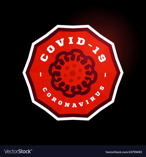 Coronavirus covid19-19 logo modern professional Vector Image