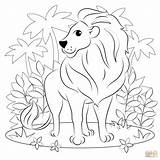 Leu De colorat  Desene Gratis sketch template