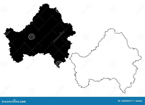 Bryansk Oblast Map. Russia Oblast Map Illustration. Bryanskaya Oblast ...