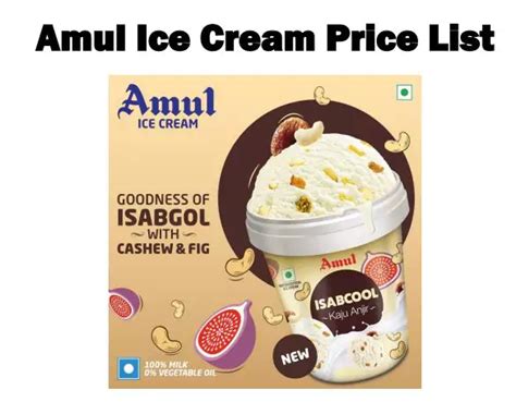 [PDF] Amul Ice Cream Price List 2024 PDF - Panot Book