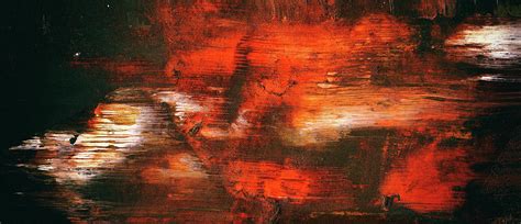 After Midnight - Black Orange And White Contemporary Abstract Art Painting by Modern Abstract