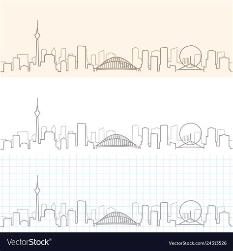 Tianjin hand drawn skyline Royalty Free Vector Image