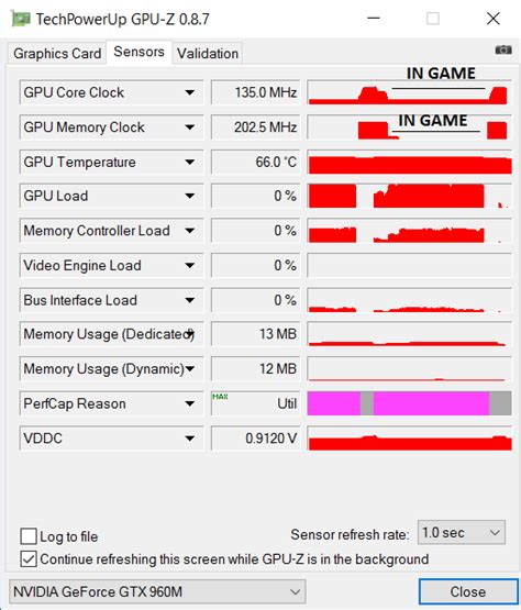 Nvidia GTX 960m core and memory clock speed very low while playing ...