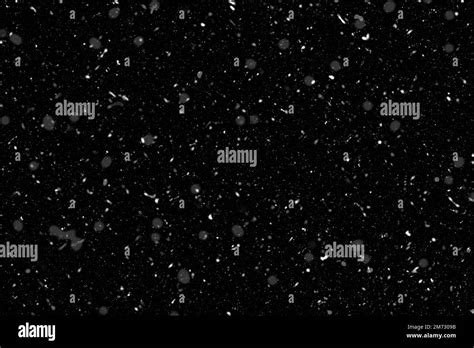 Texture snow, snow overlay on black background Stock Photo - Alamy