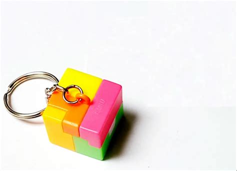 6 piece Puzzle cube Key Ring Toys Kids Vintage Charm Fashion Favour ...