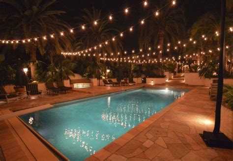 Most beautiful outdoor lighting ideas to inspire you 33 Outdoor Pool Decor, Outdoor Pool Area ...