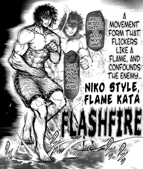 Kengan Ashura: Ohma uses the Niko Styles own unique footwork, Flashfire. | Anime artwork, Niko ...